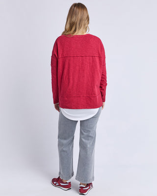 Foxwood Jayne Throw On Top - Rhubarb Red [sz:size 8]