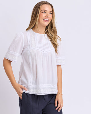 Foxwood Juna Top -white [sz:size 10]