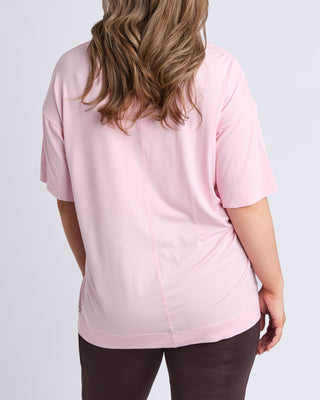 Elm Freedom Oversized Tee - Pale Pink [sz:size 10]