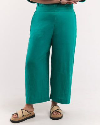 Elm Linen Holiday Pants - Irish Green [sz:size 10]