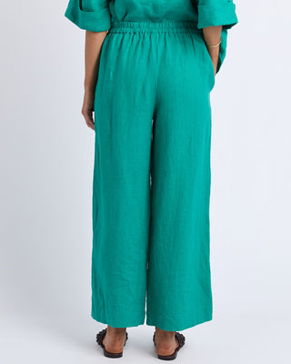 Elm Linen Holiday Pants - Irish Green [sz:size 10]