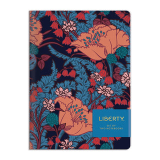 Liberty Floral Writers Notebook Set - Pink Poppies 