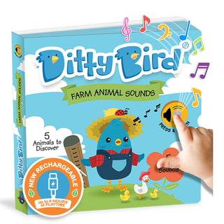Ditty Bird Farm Animals Sounds Board Book