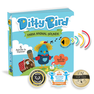 Ditty Bird Farm Animals Sounds Board Book