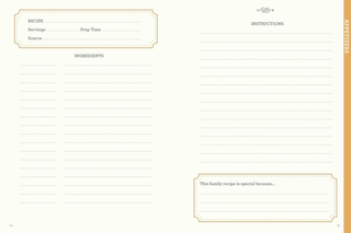 Peter Pauper Press Our Family Recipes | Pink Poppies