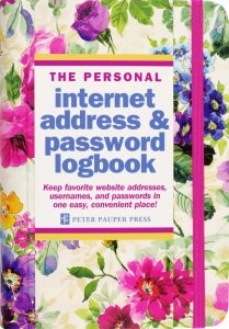 Peter Pauper Press Internet Logon Book Peony Garden - Pink Poppies 