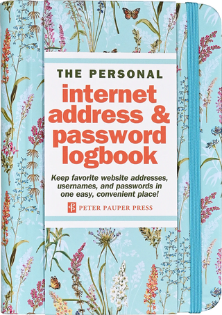 Peter Pauper Press Internet Logon - Blooms & Butterflies - Books, Cards & Stationery
