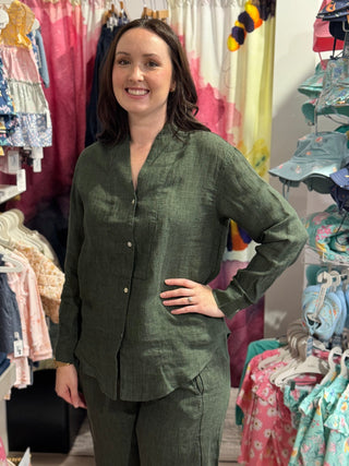 Naturals By O&j Blouse - Myrtle Green - Tops