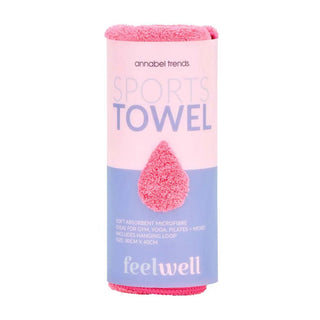 Annabel Trends Feel Well Sports Towel -coral Pink