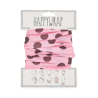 Annabel Trends Happywrap - Polka Dot Pink & Chocolate