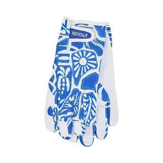 Annabel Trends Sprout Goatskin Garden Gloves - Blue Oasis