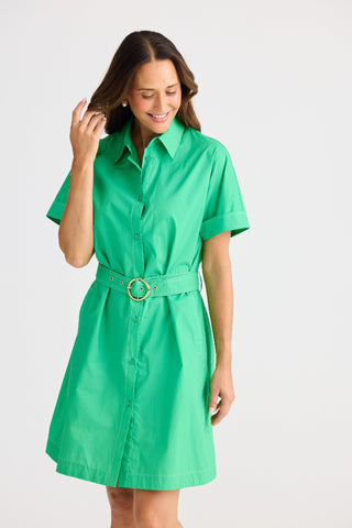 Brave&true Dress Emma - Jade | Pink Poppies