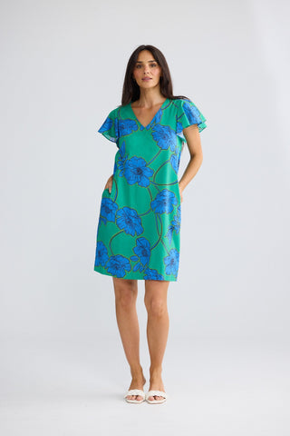 Brave&true Jemma Dress - Bloomsbury Floral | Pink Poppies