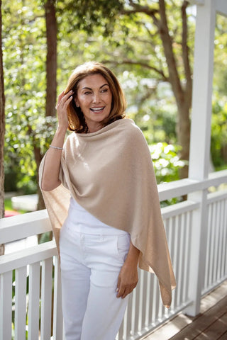 Cashmere Classic Topper - Chai
