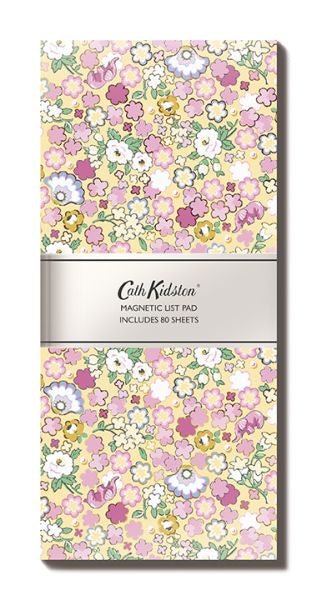 Cath Kidston Magnetic List Pad - Dreamers | Pink Poppies