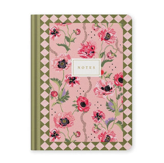 Cath Kidston Notebook A5 Hard Cover - Pink Poppies