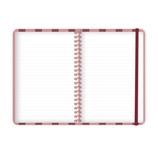 Cath Kidston Notebook B6 Spiral - Blue Stripe Floral
