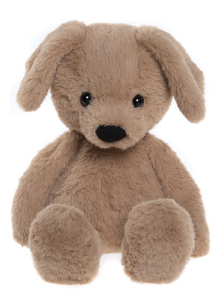 Charlie Bears Ruff Puppy Oatmeal Brown | Pink Poppies