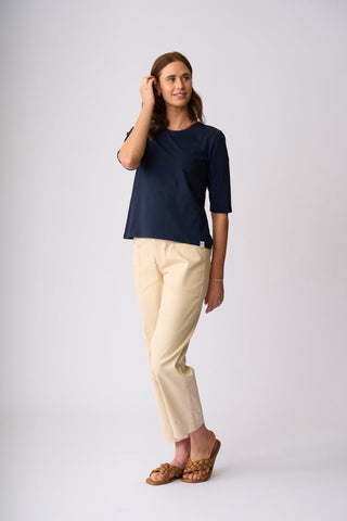 Charlie Jane Scarborough Tee - Navy [sz:small]