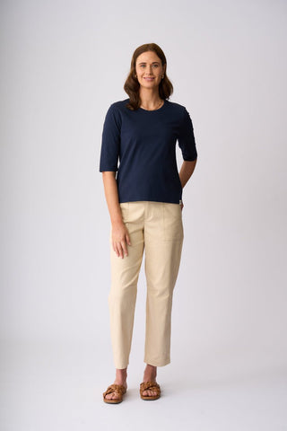 Charlie Jane Scarborough Tee - Navy [sz:small]