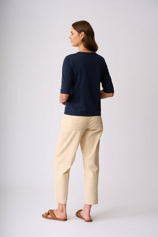 Charlie Jane Scarborough Tee - Navy [sz:small]