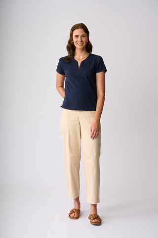Charlie Jane Waiheke Top - Navy [sz:xs]