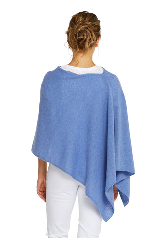 Classic Topper Cashmere Cornflower Blue | Pink Poppies