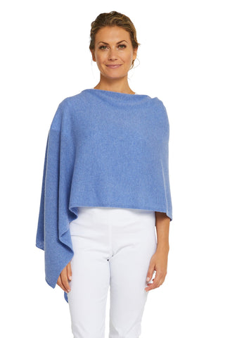 Classic Topper Cashmere Cornflower Blue | Pink Poppies