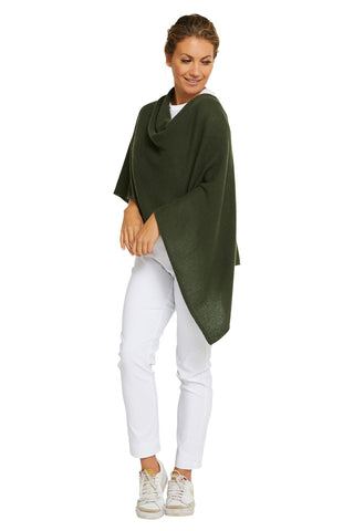 Classic Topper Cashmere Olive | Pink Poppies