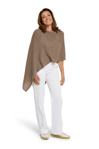 Classic Topper Cashmere Truffle | Pink Poppies