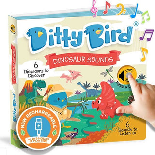 Ditty Bird Sound Book Usb-c - Dinosaur Sounds 