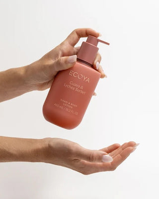 Ecoya Hand & Body Lotion (450ml) - Guava & Lychee Sorbet
