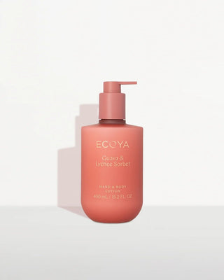 Ecoya Hand & Body Lotion (450ml) - Guava & Lychee Sorbet