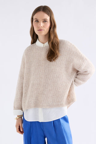 Elk Agna Sweater - Ecru Pattern | Pink Poppies