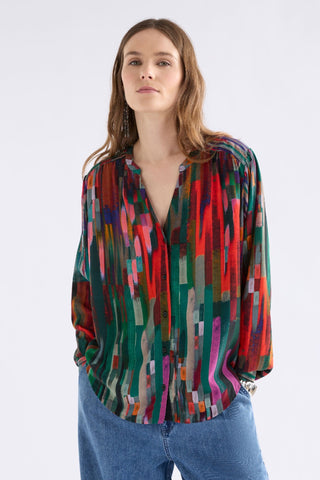 Elk Amalia Top - Mella Print | Pink Poppies