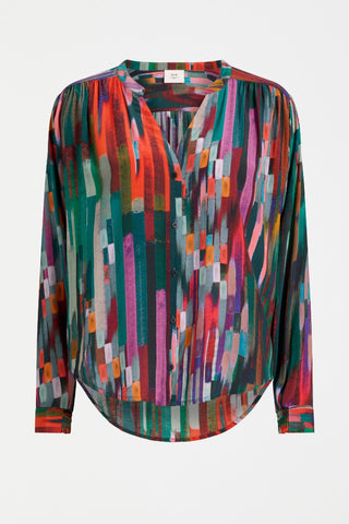 Elk Amalia Top - Mella Print | Pink Poppies