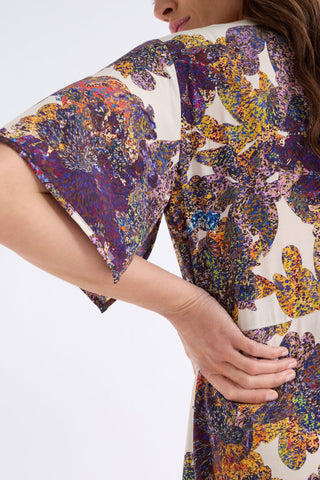 Elk Aube Dress - Lantis Print | Pink Poppies