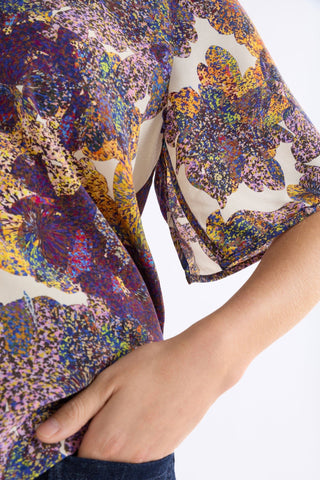 Elk Aube Top - Lantis Print | Pink Poppies