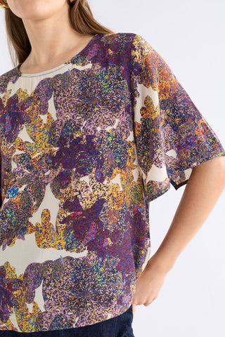 Elk Aube Top - Lantis Print | Pink Poppies