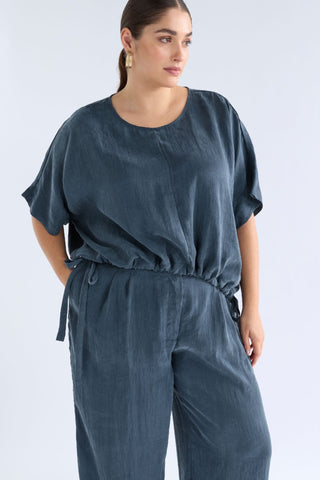 Elk Delme Top - Blue Steel | Pink Poppies