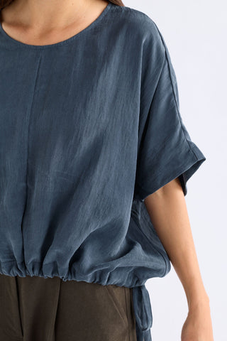 Elk Delme Top - Blue Steel | Pink Poppies