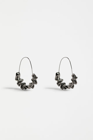 Elk Earrings Andel Hoop - Gunmetal | Pink Poppies