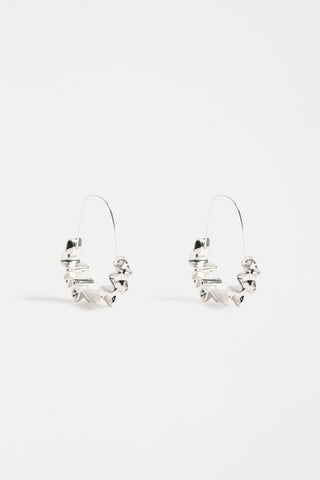 Elk Earrings Andel Hoop - Silver | Pink Poppies