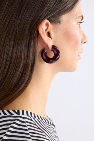 Elk Earrings Askla Ombre Hoop - Shiraz | Pink Poppies