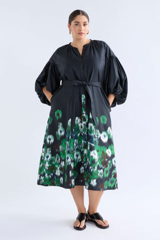 Elk Eller Dress - Arkite Print | Pink Poppies