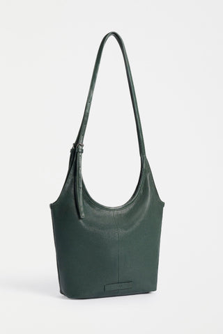 Elk Gaele Large Crossbody - Forest Green | Pink Poppies