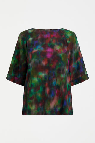 Elk Geden Top - Jord Print | Pink Poppies