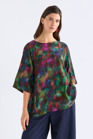 Elk Geden Top - Jord Print | Pink Poppies