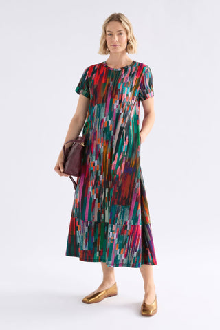 Elk Haki Dress - Mella Print | Pink Poppies