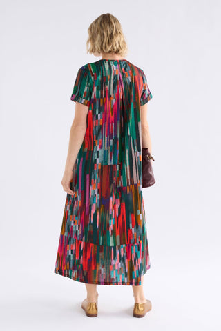 Elk Haki Dress - Mella Print | Pink Poppies
